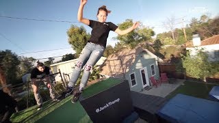 Secret Backyard Trampoline Wall  Unseen Awesome [upl. by Market]