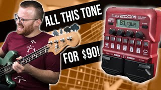 The Ultimate Bass MultiEffect Pedal For Under 100  Zoom B1 Four Demo [upl. by Thurstan620]