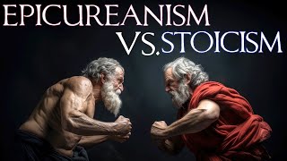 Epicureanism Vs Stoicism  Overview and Explanation [upl. by Oilejor]