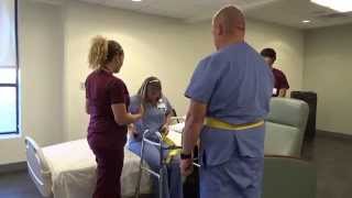 Physical Therapy Transfer Training  How To Transfer From Wheelchair To Bed [upl. by Gleeson]