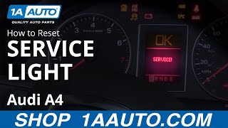 How to Reset Service Light 0409 Audi A4 [upl. by Dukie]