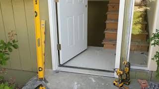 Jeld Wen Front Door Installation  Really crappy products and craftsmanship PART 1 [upl. by Adnamaa]