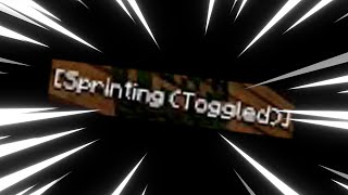 Its a lie you CAN toggle sprint in Minecraft 189 [upl. by Alane31]