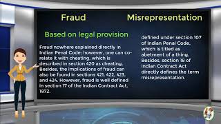 What is Difference Between Fraud amp Misrepresentation [upl. by Laurin630]