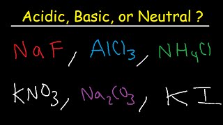 Acidic Basic and Neutral Salts  Compounds [upl. by Avruch40]