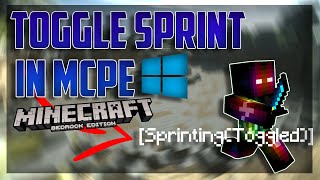 How to get toggle sprint in Minecraft Bedrock Edition no mods [upl. by Anela362]