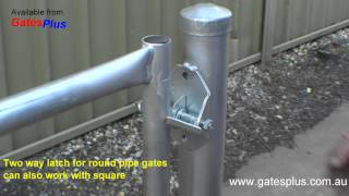 Gate Latch 2 way for round pipe and square [upl. by Missi290]