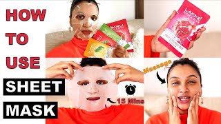 How to Properly Use Sheet Masks ft Lakme  BeautiCo [upl. by Thomasina]