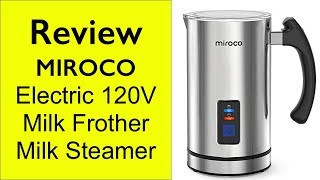 Review Miroco Milk Frother  How to make froth milk at home [upl. by Sairahcaz830]