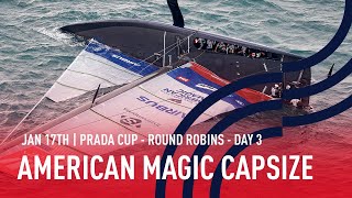 American Magic Capsize In Full  As It Happened Live [upl. by Pippo]