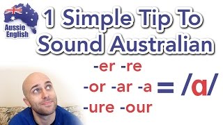 1 Simple Tip To Sound Australian ɑ  How To Do an Aussie Accent [upl. by Henley]