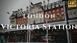 London Victoria Station Walk Through England 4K [upl. by Yebba]