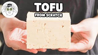 Making Tofu from Scratch with Fresh Soybeans  From Scratch [upl. by Ereveniug78]