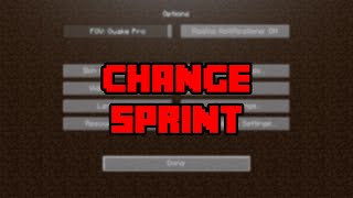 How To Change Sprint To Toggle Or Hold In Minecraft  How To Switch Sprint To ToggleHold [upl. by Zollie109]