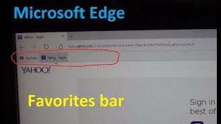 How to Show and Use the Favorites Bar in Microsoft Edge Bookmarks Usage Star [upl. by Ynattib]