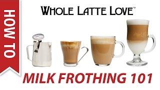 Milk Frothing for Beginners [upl. by Ttemme]