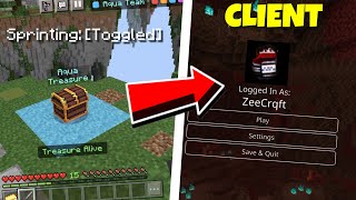 BEST CLIENTS For MCPE Toggle Sprint  Key Strokes amp More  Minecraft PE  Windows 10  Mobile  PC [upl. by Cart384]