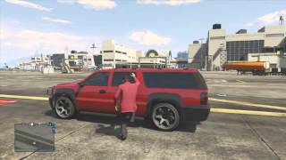 How To Hang On Side of SUV GTA V [upl. by Llenra737]