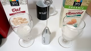 Oat Milk vs Almond Milk part 2 Frothing Test [upl. by Goldfinch]