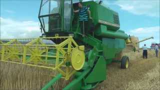 Vintage combine harvesters working [upl. by Yalc]