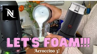 How To Foam Milk With Aeroccino 3 Make Coffee With Foam Tips amp Tricks  Easy Foamed Latte Recipe [upl. by Itisahc667]