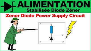 Alimentation stabilisée avec diode zener électronique diode power supply circuit DIY [upl. by Vinn]