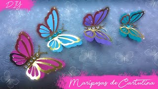 DIY Mariposas de cartulina Kath Reyes [upl. by Kiersten]