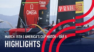 36th Americas Cup Day 5 Highlights [upl. by Kcin]