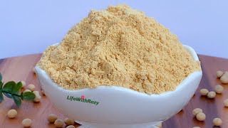 HOW TO MAKE SOY BEANS POWDEREASY HOMEMADE PROTEIN POWDER [upl. by Ecirtram448]