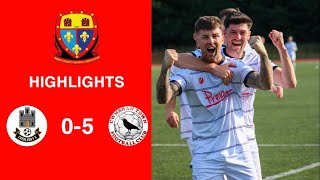 Caerleon 05 Cwmbrân Town  Gwent FA Senior cup  Quarter final highlights [upl. by Eidua]