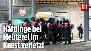 Gefängnismeuterei Polizei stürmt Knast in Thüringen  JVA Untermaßfeld [upl. by Cruce334]